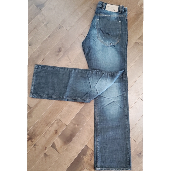 Indigo Straight Leg Jeans - Picture 2 of 5